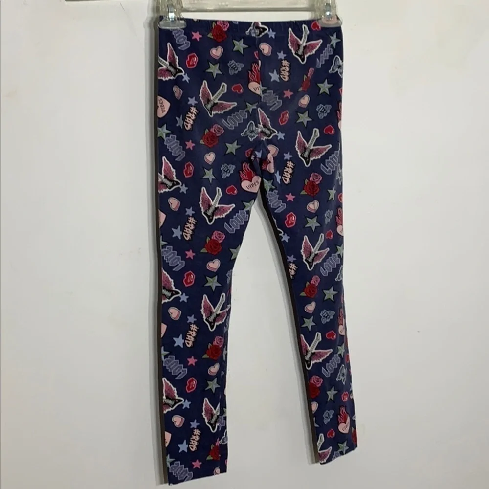 Children’s Place Rock Star all over print legging kids large girls active